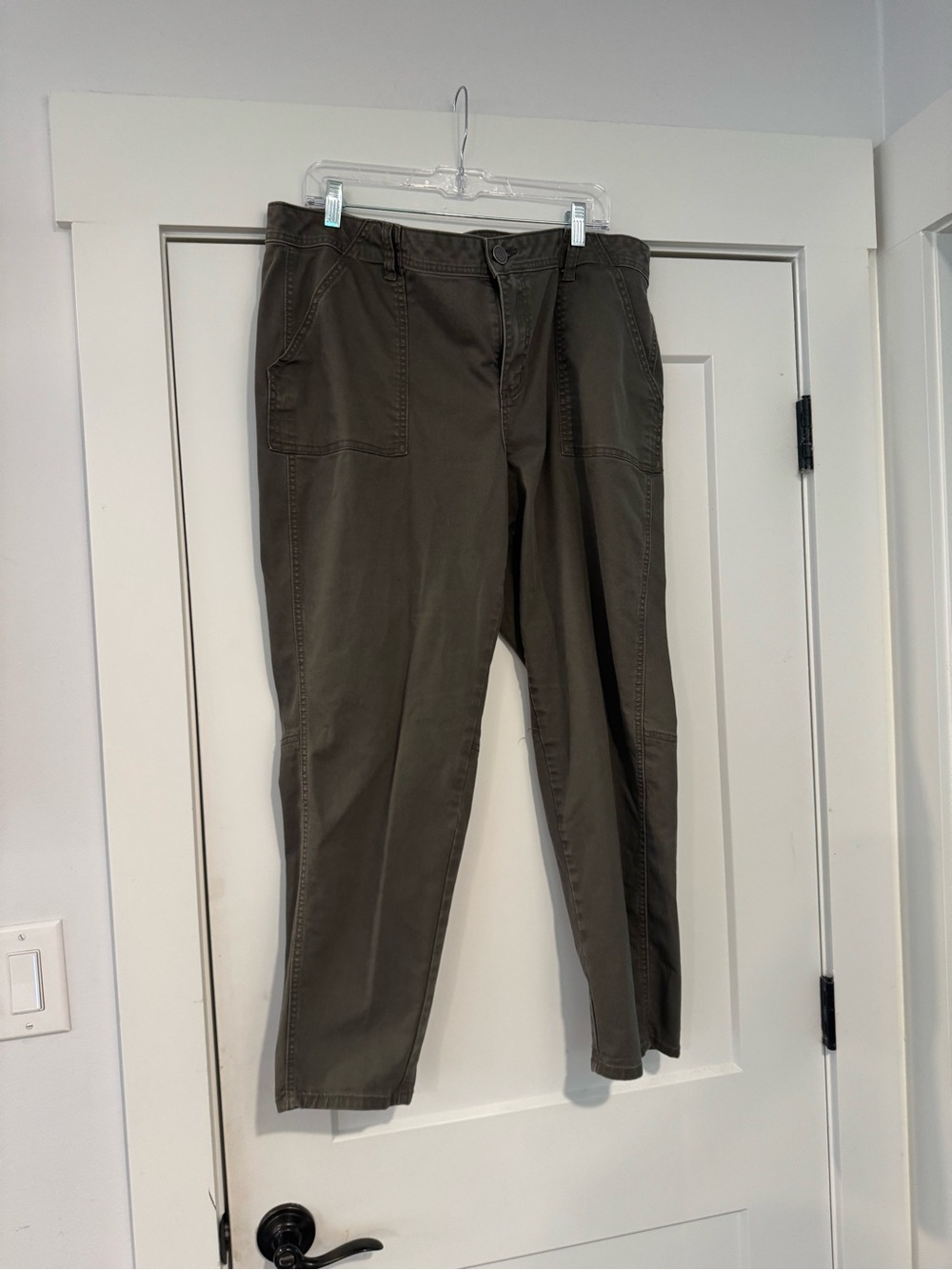 WomansOlive Green Casual Pants